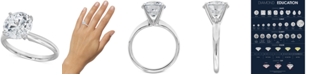 Macy's Diamond Solitaire Engagement Ring (3-1/2 ct. t.w.) in 14k White Gold